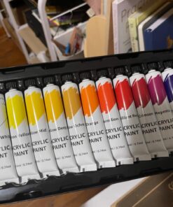 Amazon Basics Acrylic Paint Tubes, 24 Colors 44 71YCGlklJZL
