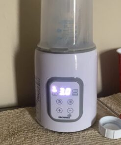 Bottle Warmer, GROWNSY 8-in-1 Fast Baby Milk Warmer with Timer for Breastmilk or Formula, Accurate Temperature Control, with Defrost, Sterili-zing, Keep, Heat Baby Food Jars Function Gray 43 71YDIkHVKhL