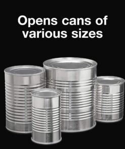 Proctor Silex Power Electric Automatic Can Opener for Kitchen with Knife Sharpener, Twist-off Easy-Clean Lever, Cord Storage, Black (75217PS) 7.9" x 4.8" x 5" 15 71YDRUhzUeL