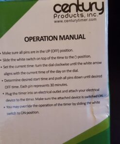 BN-LINK BND-60/U47 Indoor Mini 24-Hour Mechanical Outlet Timer, 3-Prong, 2-Pack White 51 71YDXUKhWBL