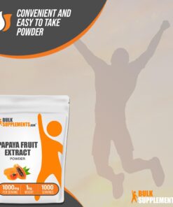 BulkSupplements.com Papaya Fruit Extract Powder - From Carica Papaya, Papaya Extract - For Digestive & Skin Support, Papaya Powder - 1000mg per Serving, 1kg (2.2 lbs), Pack of 1 2.2 Pound (Pack of 1) 10 71YFC1 s8pL