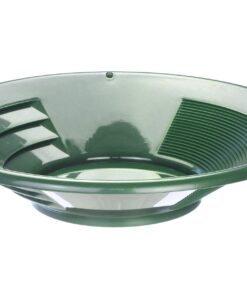 SE 14 Inch Gold Panning Pan - Dual Riffles for Easier Mining and Prospecting, Green 14" 17 71YGMTLRBXL