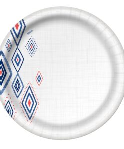 Dixie 10 Inch Paper Plates, Dinner Size Printed Disposable Plate, 204 Count (3 Packs of 68 Plates) White 21 71YGReEGCgS