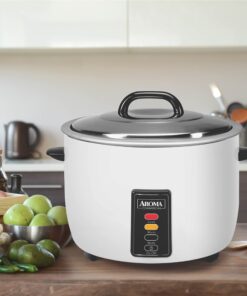 Aroma Housewares 60-Cup (Cooked) (30-Cup UNCOOKED) Commercial Rice Cooker (ARC-1033E),White 30-Cup 15 71YGTRE4eLL