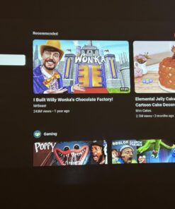 LIMIMART 40"-130" Smart Mini Projector 5G WIFI, Support 4K, Big Screen Experience with Premium 360 Sound, 5.0 Bluetooth Movie Projector Compatible With Android/iOS/Windows/TV Stick/HDMI/USB/Audio 3.5 30 71YGaf7Tr3L