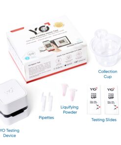 YO Home Sperm Test | at-Home Fertility Test Kit for Men | Check Motile Sperm Concentration with 97% Accuracy | Fast Results Using Your Smartphone | Includes 2 Tests | Private, Convenient, Easy to Use 17 71YH3TwWjiL