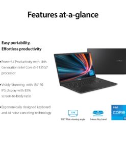 ASUS Vivobook15 15.6" FHD 1080P IPS Thin and Light Laptop, Intel 4-Core i5-1135G7 (Up to 4.2 GHz, Beat i7-1185G7E), 12GB RAM, 512GB SSD, Iris Xe Graphics, Webcam, Bluetooth, WiFi, Win 11 Home, Black 12GB RAM | 512GB SSD 14 71YHDJSWKKL