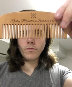 Hair Comb - Wood with Anti-Static & No Snag Handmade Brush for Beard, Head Hair, Mustache with Design in Gift Box 35 71YHURaTFbL 1