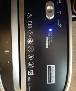 Paper Shredder for Home Office,VidaTeco 10-Sheet Cross-Cut Shredder with US Patented Cutter,Also Shreds Card/CD/Clip,Paper Shredder for Home Use Heavy Duty,Durable with Jam Proof,3.9-Gallon Bin(ETL) 40 71YHaposcXL