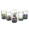 NOVICA Artisan Crafted Recycled Hand Blown Glass Water Glasses, Multicolor, 14 Oz, 'Confetti' (Set Of 6) 10 71YIh2DcUhL