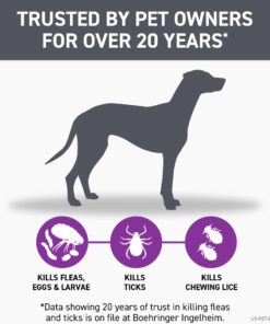 FRONTLINE Plus Flea and Tick Treatment for X-Large Dogs Up to 89 to 132 lbs., 3 Treatments 3 Count 25 71YJEL8ygZL