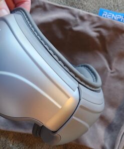 RENPHO Eyeris 2 Extended - Eye Massager with Heating Pad for Migraines, Heated Eye Mask for Relax, Eye Care, Face Massager for Eye Strain Eye Bags Dry Eyes, Improve Sleep, Ideal Birthday Gift Sliver 41 71YJGOc6AL