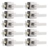 Probrico Square Satin Nickel Bedroom and Bathroom Privacy Door Levers Lockset Keyless Door Locks Handles, Pack of 10 10 Pack Brushed Nickel 58 71YJJaCUKHL