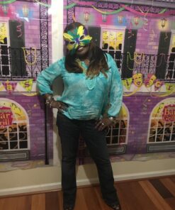 Rhode Island Novelty Mardi Gras Feather Masks 50 Piece Assortment 39 71YJXJ05osL