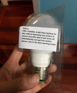 LUXON 5W A19 Radar Detector Dusk to Dawn 50W Equivalent Smart Led Lamp Lighting Indoor Outdoor Motion Sensor Bulb Auto On/Off E26 Base Soft White 2700K 1 2700k Warm White 40 71YJlKjzwpL