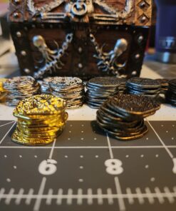 Beverly Oaks Metal Pirate Coins - Gold and Silver Spanish Doubloon Replicas - Fantasy Metal Coin Pirate Treasure (100) 100 59 71YKmAbQJhL