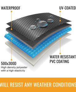 KHOMO GEAR Outdoor TV Cover - Panther Series - Universal Weatherproof Protector for 40-42 Inch TV - Fits Most Mounts & Brackets 40'' - 42'' Black 16 71YKx0MNL L