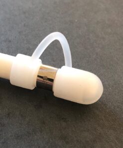 MoKo Pencil Cap Holder Fit Apple Pencil 1st Generation, USB Cable Tether and Pencil Cap, Fit New iPad 10th Generation 2022, iPad 9th/8th/7th/6th Gen, iPad Mini 5,White White 32 71YLFqouQfL