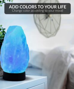 Himalayan Glow A-900AC-2PK Multi-Color Crystal Rock Night Light with Plastic Base & Dimmer Switch, Classic Table Lamp for Home Decor, 3-5 Lbs-Pack of 2, 5-7 lbs/EACH, 2 Count Plastic Base Salt Lamp - 2 Pack 15 71YLwc5DD9L