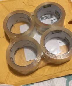 Scotch Long Lasting Storage Packing Tape, Clear, Storage Tape for Storing Away Christmas Decorations, 1.88 in. x 54.6 yd., 4 Tape Rolls 25 71YM1qZAT1L