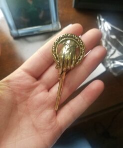 Graceful Goods GOT Antique Gold Tone Hand of The King Brooch 30 71YMGgfNE5L