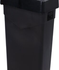 Carlisle FoodService Products 34202303 TrimLine Rectangle Waste Container Trash Can Only, 23 Gallon, Black 1 Pack 12 71YMegndB3L