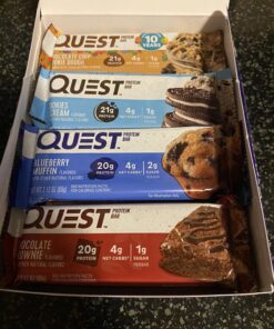 Quest Nutrition Ultimate Variety Pack Protein Bars, High Protein, Low Carb, Gluten Free, Keto Friendly, 12 Count 23 71YNKfzux3L