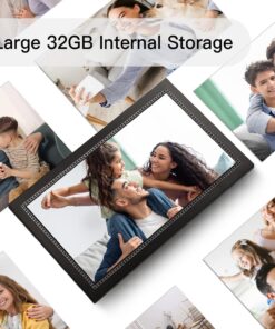Digital Picture Frame 15.6 Inch Large Digital Photo Frame with 1920 * 1080 IPS Full HD Touchscreen, Humblestead 32GB WiFi Smart Frame Share Photos and Videos via AiMOR App, Wall Mountable 15.6 Inch Touch Screen 15 71YNfNp0WiL