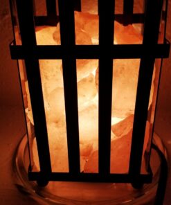 Himalayan Glow 1333 Metal Basket Lamp-Dimmer Switch & ETL, Certified Cord, Pink Salt 22 71YNmyZaqML