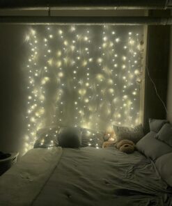 Twinkle Star 300 LED Window Curtain String Lights Wedding Party Home Garden Bedroom Outdoor Indoor Wall Decorations, Warm White *Warm white 32 71YO2ImTcpL