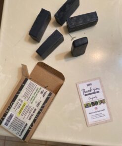 Keika Charcoal Black Soap Bar for Eczema, Psoriasis, Face, Body, Men Women Teens with Oily Skin, 5 oz. 5 Ounce (Pack of 1) 32 71YOL8o2d4L