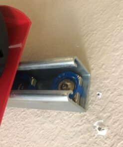 Partsam 440Lbs Lift Electric Hoist Crane Remote Control Power System, 110V Electric Hoist Zinc-Plated Steel Wire Overhead Crane Garage Ceiling Pulley Winch w/Straps (w/Emergency Stop Switch) 54 71YOTGU25L