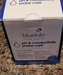 Bluelab CAREKITPHCON Probe Care Kit for pH and Conductivity (TDS) Probes and Pens with 4 Solutions and Cleaners, Cleaning Kit Tool for Hydroponic system and Indoor Plant Grow pH and EC (ppm) 10 71YOay2DJEL