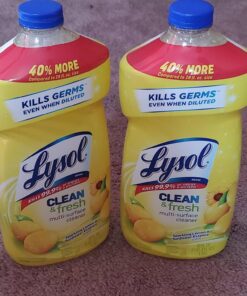 Lysol Multi-Surface Cleaner, Sanitizing and Disinfecting Pour, to Clean and Deodorize, Sparkling Lemon and Sunflower Essence, 40 Fl Oz 40 Fl Oz (Pack of 1) 31 71YOnrXyJ2L