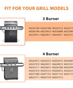Hisencn Grill Parts for Charbroil Replacement Parts 463244012 463244011 463257010 463247310 463243911 463247412 463247512, Stainless Replacement for 463247109 Commercial Series 4 Burner Gas Grills Silver 25 71YPDvgrwzL