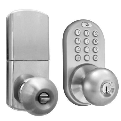 MiLocks DKK-02SN Indoor Electronic Touchpad Keyless Entry Door Lock, Satin Nickel