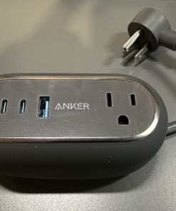 Anker GaNPrime 65W Charging Station, 615 USB C 5-in-1 Power Strip for Travel and Work with 2AC,2 USB C, USB A, 3ft,Power Delivery for iPhone 15/15 Plus/15 Pro/15 Pro Max,and More(Black) Black 78 71YPH4sapVL