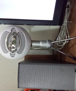 Logitech for Creators Blue Snowball iCE USB Microphone for Gaming, Streaming, Podcasting, Twitch, YouTube, Discord, Recording for PC and Mac, Plug & Play-Black Whiteout 38 71YPigaV7L