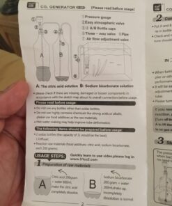 DIY CO2 Generator System Kit with Pressure Gauge Air Flow Adjustment Valve - Pressurized CO2 Kit for Aquarium Plants Tube Valve for Bottle - CO2 Regulator Aquarium for CO2 Diffuser - Grow System 57 71YPl77lwTL