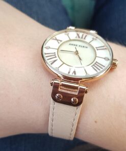 Anne Klein Women's 10/9918RGLP Rose Gold-Tone Watch with Leather Band 32 71YQDCF0yRL