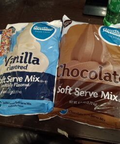 Frostline Lactose Free Soft Serve Mix Variety, Chocolate and Vanilla, 6 lb Bags with By The Cup Rainbow Sprinkles 21 71YQErBkcL