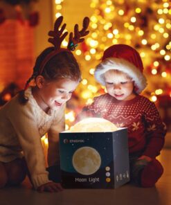 Ehobroc Moon Lamp 5.9 inch Moon Light Ball 3D Moon Lamp 3 Colors Moon Night Light, Touch&Remote Control LED Glowing Moon Globe Light, Christmas Gift for Kids Lover Children Parents Birthday Gifts 33 71YQVDfMJL