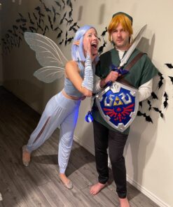 ColorGround Short Blonde Prestyled Cosplay Wig with elf ears Halloween 34 71YQbuK201L