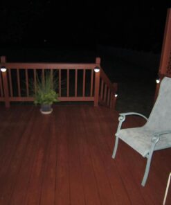 Moonrays 95027 Solar Deck Light Wall Mount Sconce, Round Round Sconce 11 71YQfxaPaSL