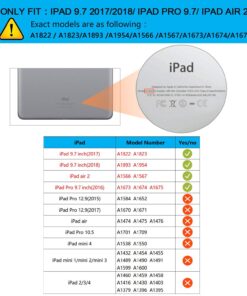 for iPad 9.7 Case 2017/2018, iPad Air 2 Case, iPad 6th/5th Generation Case with Kickstand, DUEDUE Glitter Bling 3 in 1 Heavy Duty Hard PC Cover Shockproof Full Protective Case for iPad Pro 9.7, Pink 10402-Pink 15 71YR6vJSfAL