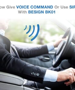 BESIGN BK01 Bluetooth Car Kit, Wireless Receiver for Handsfree Talking and Music Streaming with Ground Loop Noise Isolator for Car with 3.5mm Aux Port 32 71YRQZlUlYL