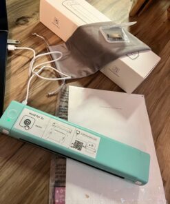 Phomemo M08F Portable Printer, 8.5'' x 11'' US Letter Mobile Compact Printer, Bluetooth Thermal Printer for Study, DIY Creation, Travel, List, Home, Gift, School, Office, Cyan Green & White 55 71YSw6C7gfL 1