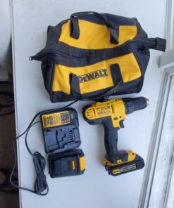 DEWALT 20V Max Cordless Drill / Driver Kit, Compact, 1/2-Inch (DCD771C2), Dewalt Yellow Compact Drill/Driver 72 71YTL zVMdL