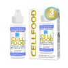 Cellfood Liquid Concentrate - 1 fl oz, 3 Pack - Oxygen + Nutrient Supplement - Supports Immune System, Energy, Endurance, Hydration & Overall Health - Gluten Free, Non-GMO, Kosher - Makes 22+ Quarts 1 Fl Oz (Pack of 3)