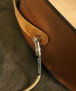 GLS Audio Instrument Cable - Amp Cord for Bass & Electric Guitar - Straight to Right Angle 1/4 Inch Instrument Cable - Brown/Yellow Braided Tweed, 10ft 10 Ft. Right-Angle Gold 43 71YTqccbX6L